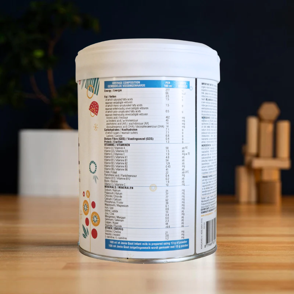 Jovie Stage 1 (0-6 Months) Organic Goat Milk Formula (800g)