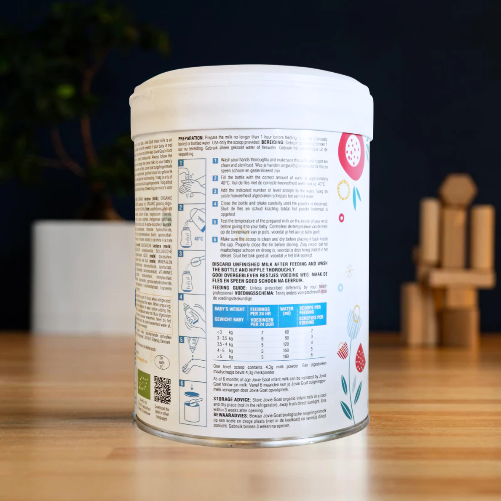 Jovie Stage 1 (0-6 Months) Organic Goat Milk Formula (800g)