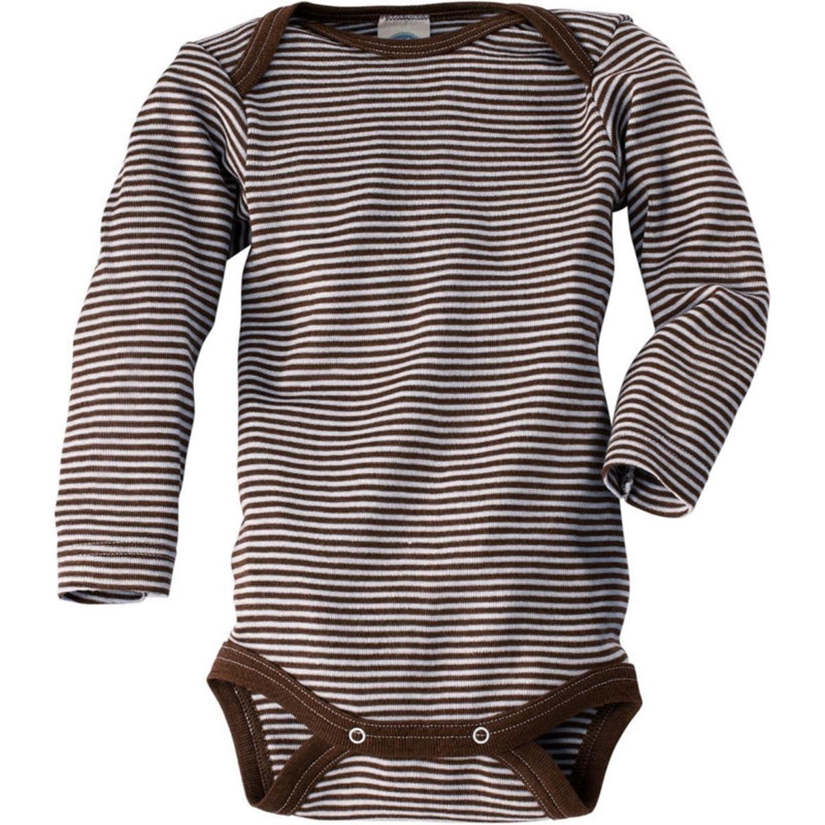 Cosilana Organic Wool & Silk Long-Sleeve Baby Bodysuit (0+ Months)
