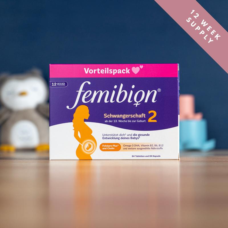 Femibion 2 Pregnancy Vitamins - 84 Tablets + 84 Capsules