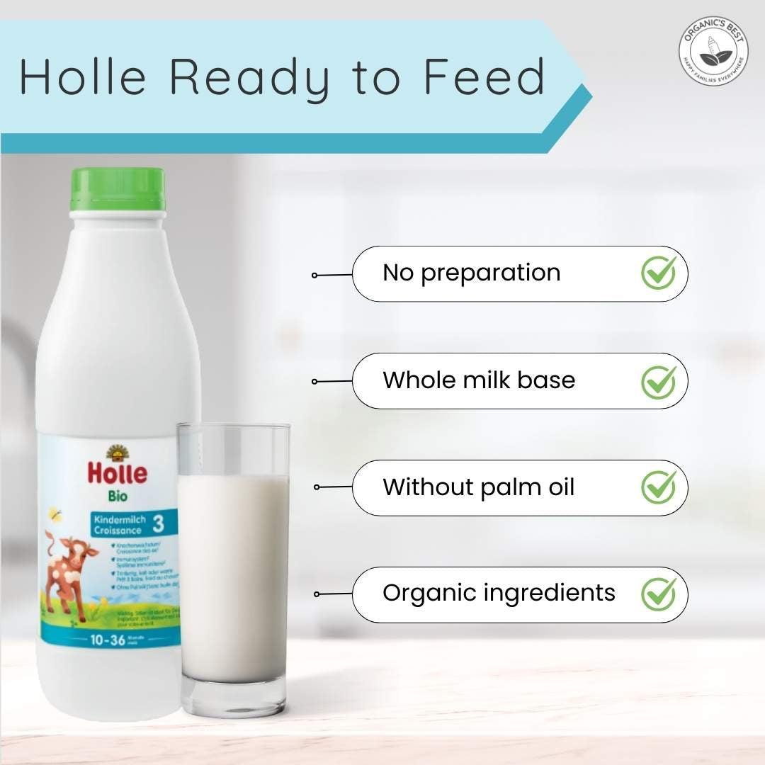 Holle Ready to Feed Stage 3 Liquid Toddler Formula (1 Liter)