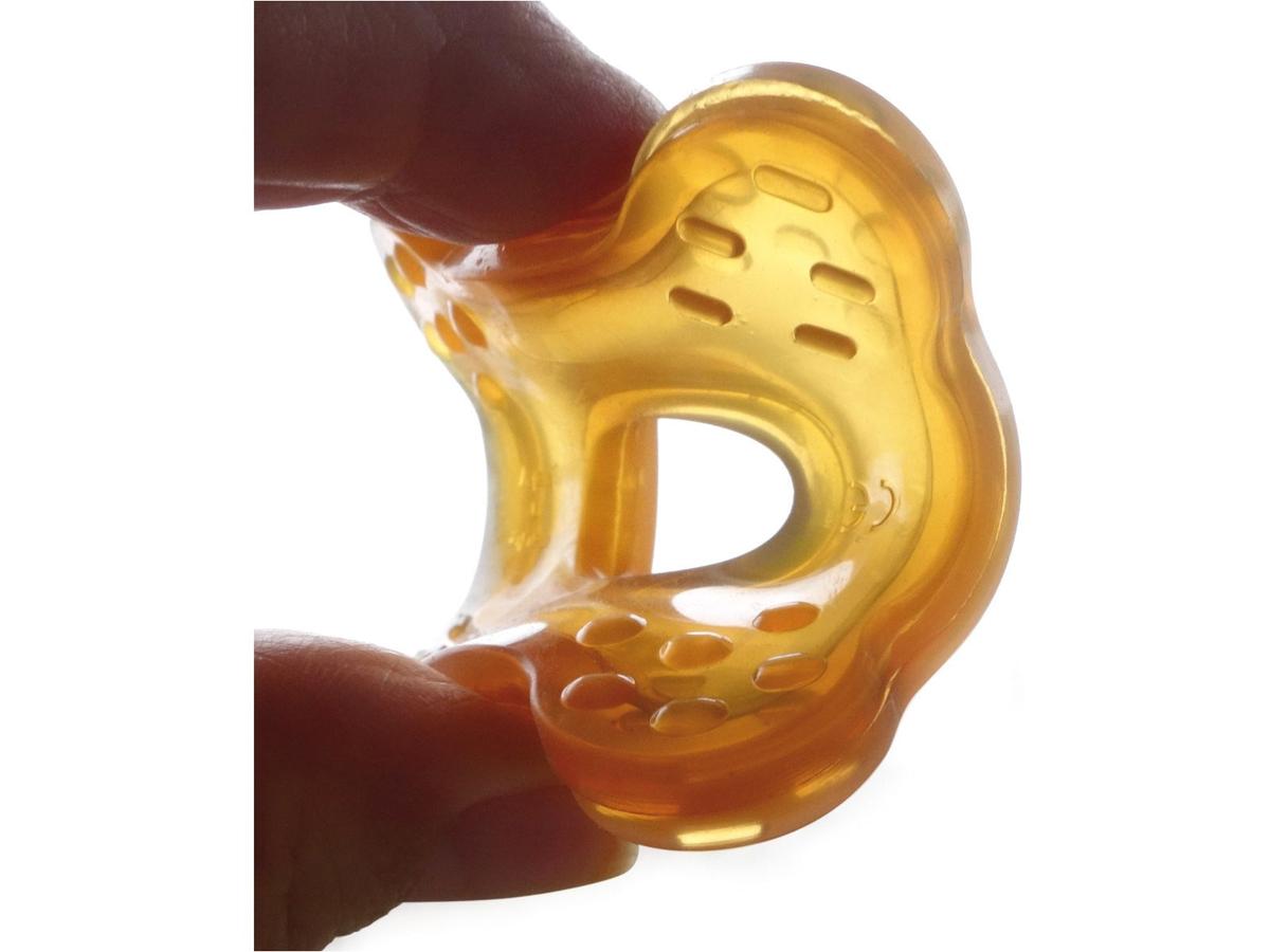 Goldi Natural Rubber Cooling Teething Ring, 6 x 6 cm