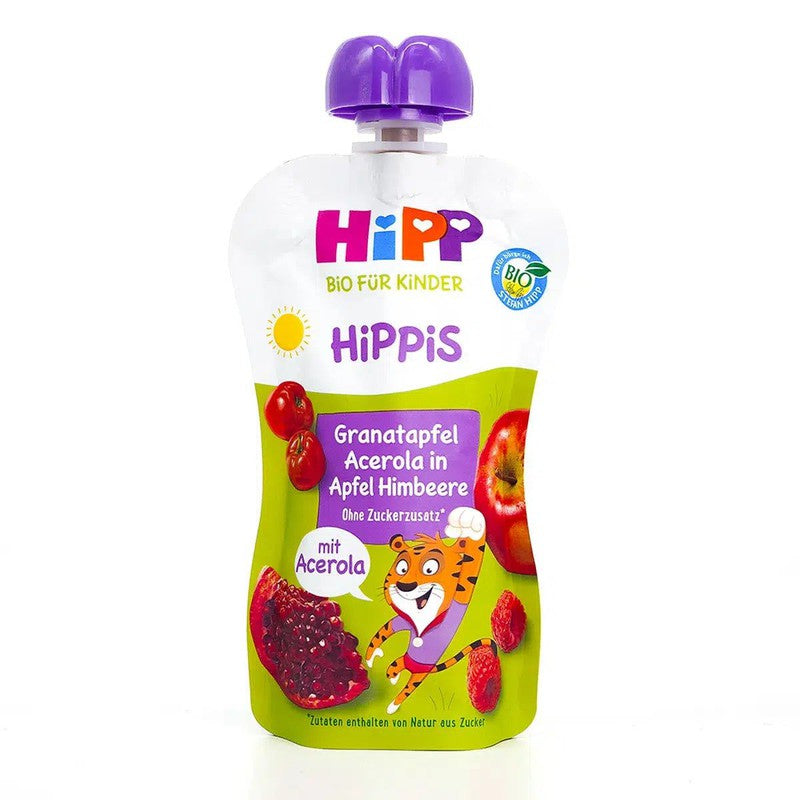 HiPP Fruit Pouches Hippis Mixpack (12+ Months) - 4 Pouches