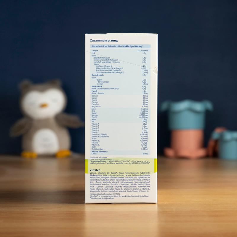 HiPP HA PRE Hypoallergenic Infant Formula 0+ Months (600g) .