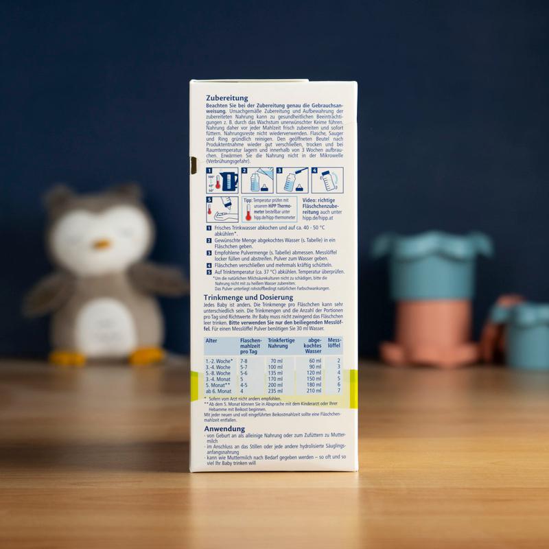 HiPP HA Stage 1 Hypoallergenic Infant Formula 0-6 Months (600g)