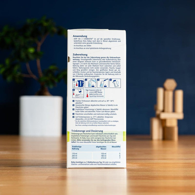 HiPP HA Stage 2 Hypoallergenic Combiotic Formula (600g) + HIPP Storage Container