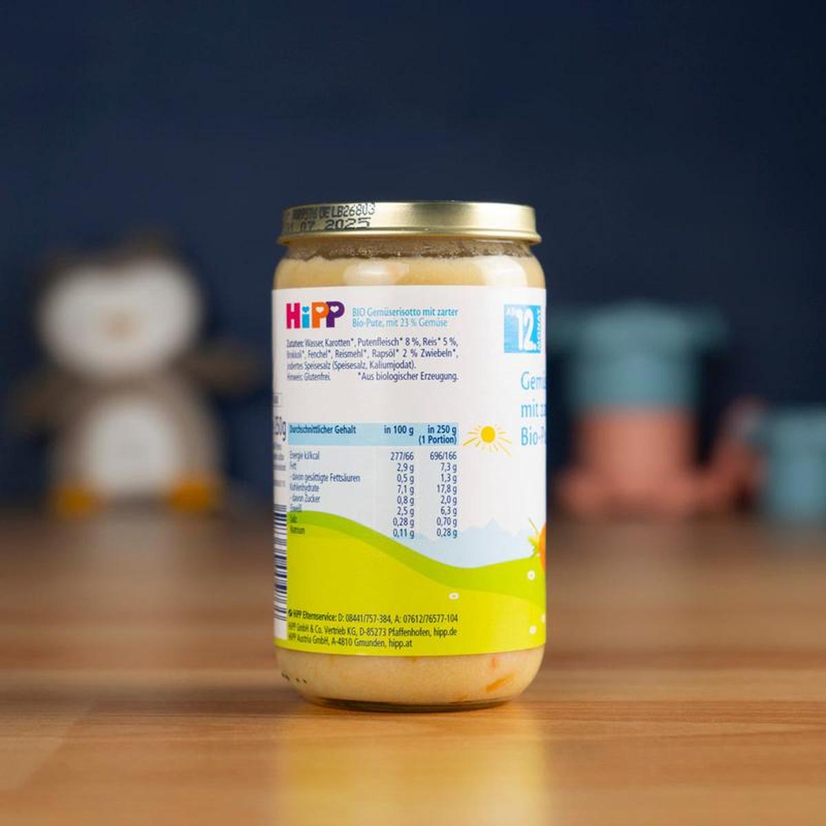 HiPP Jar - Vegetable Risotto With Tender Organic Turkey (250g) - 12+ months