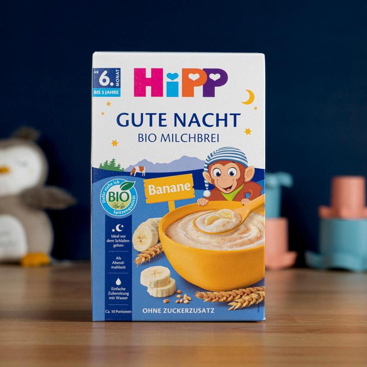 HiPP Organic Banana-Semolina Milk Evening Porridge (6+ Months) - 475g