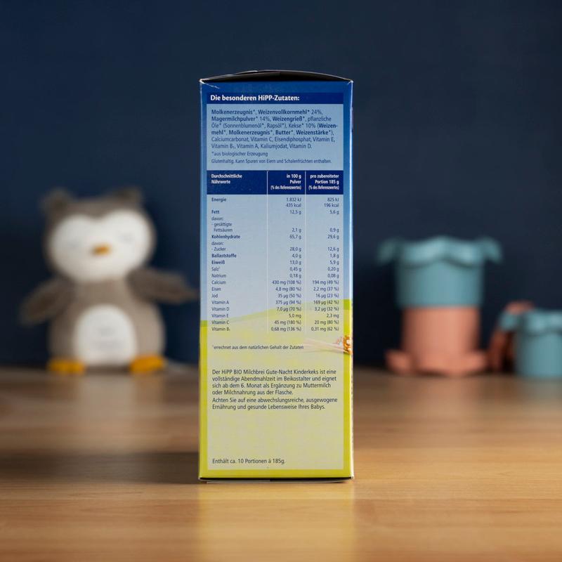 HiPP Organic Good Night Milk Porridge - Biscuit (6+ Months) - 450g