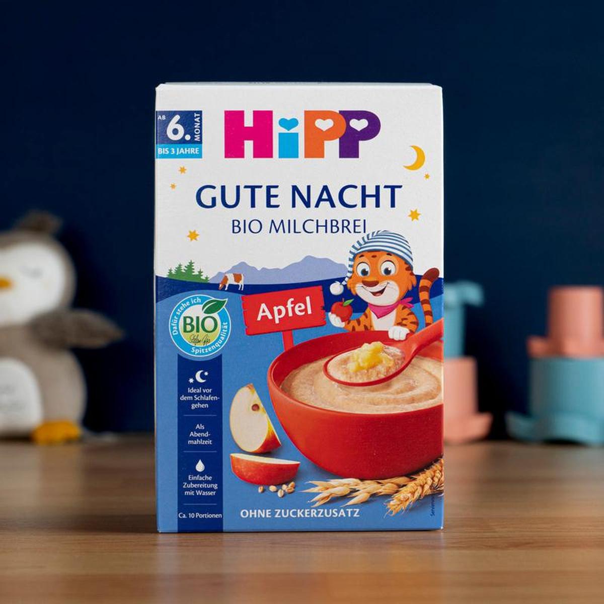 HiPP Organic Good Night Milk Porridge - Oat and Apple (8+ Months) - 475 g