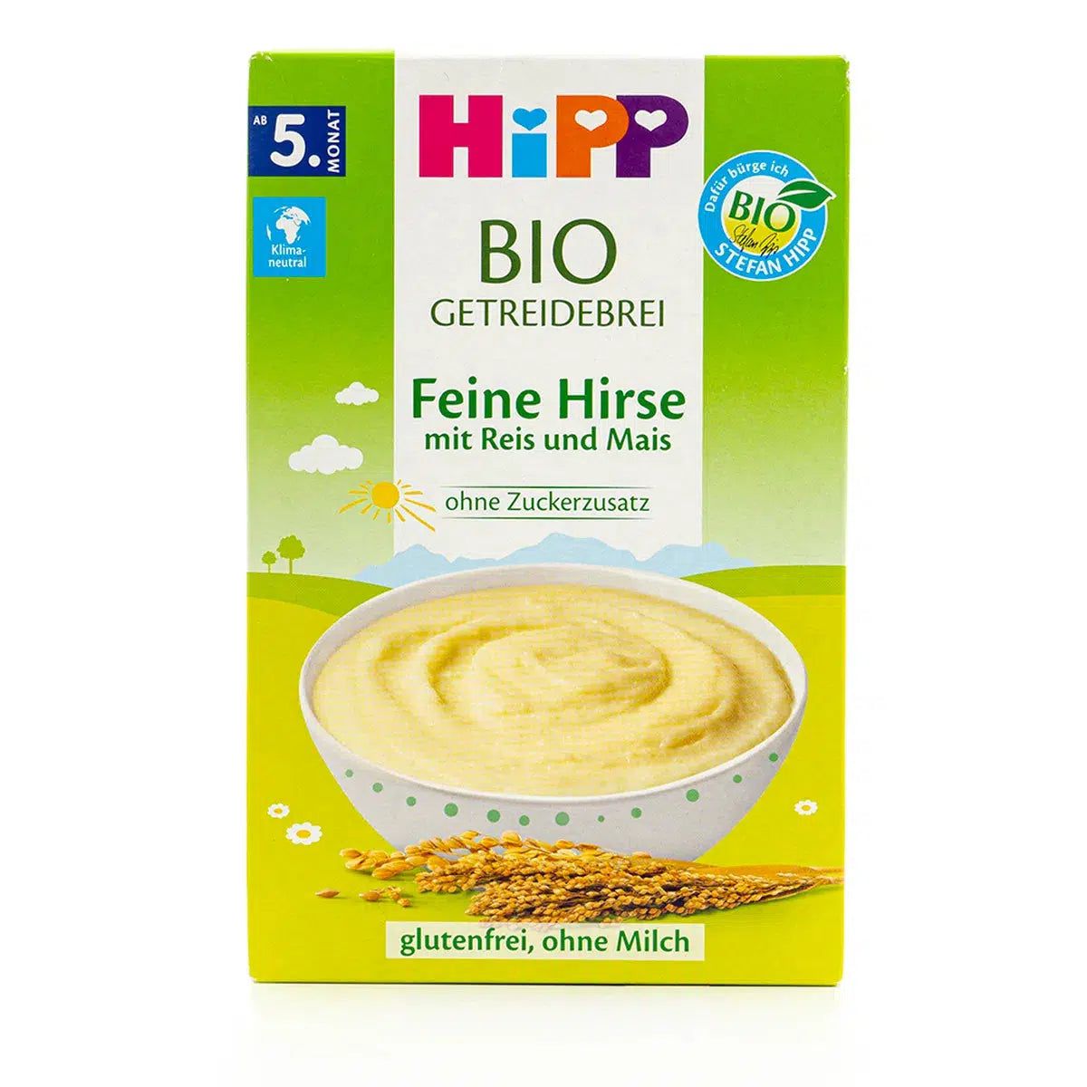HiPP Organic Grain Porridge - Fine Millet With Rice And Corn (5+ Months) - 200g