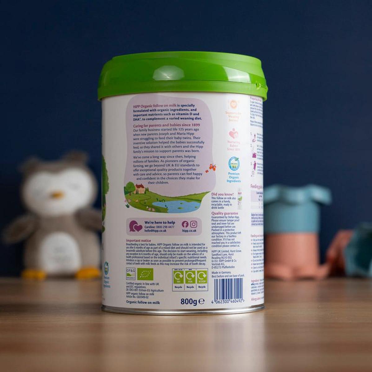 HiPP UK Stage 2 Organic Combiotic Follow-on Milk Formula (800g)..