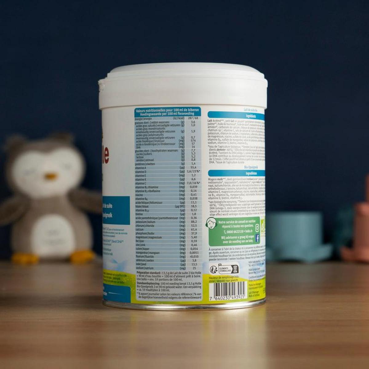 Holle Cow Milk Formula Stage 2 (6+ Months): Dutch Version (800g)