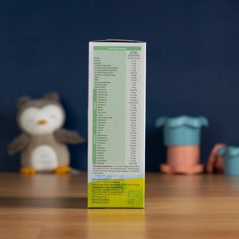 Holle Goat Milk Formula Stage 1 Lactose-Only (0-6 Months): Global Version (400g)