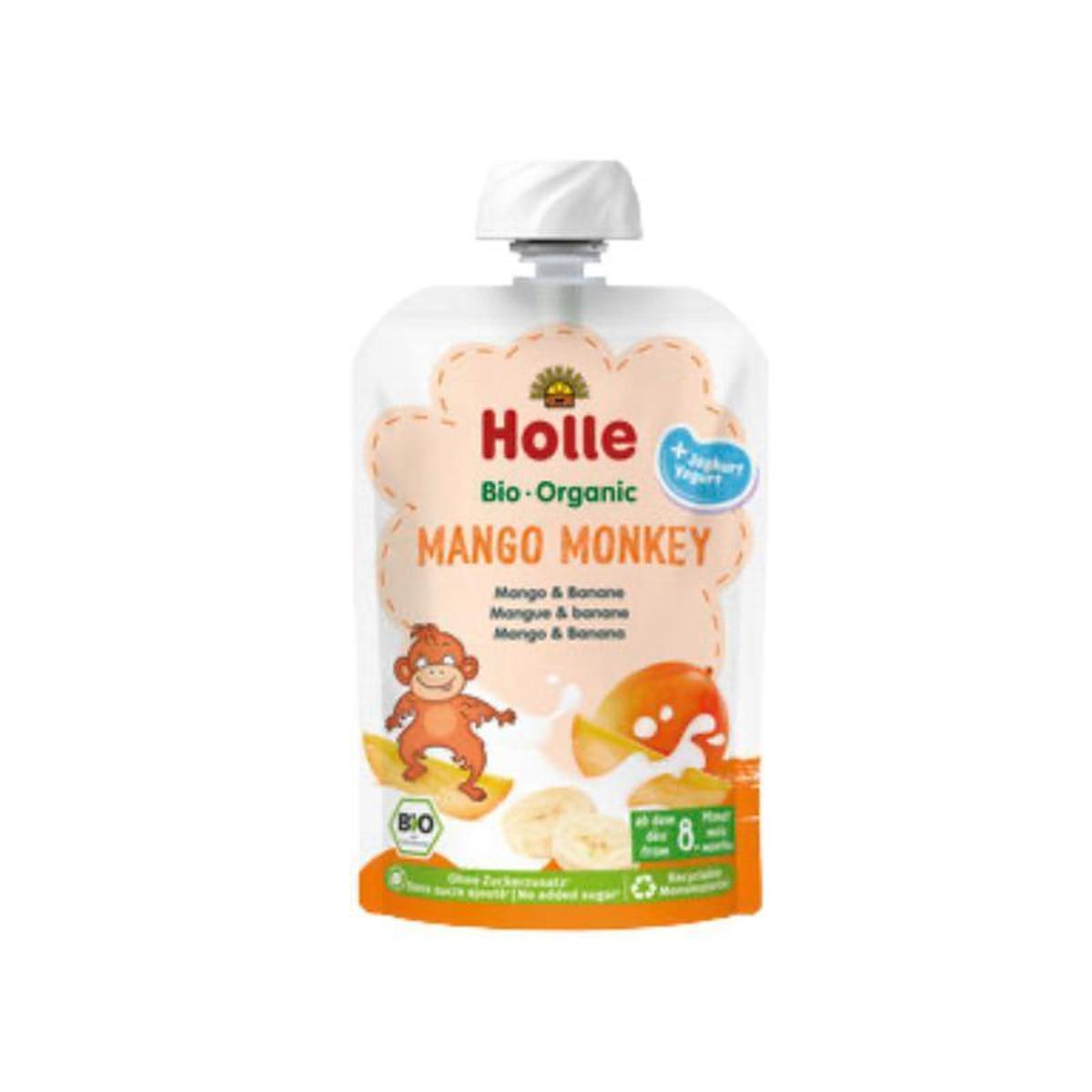 Holle Mango Monkey: Mango & Yogurt (8+ Months) - 10 Pouches