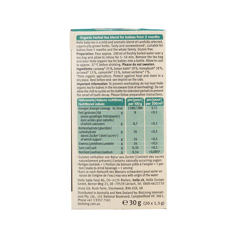 Holle Organic Baby Tea (20 tea bags) - from 5th Month