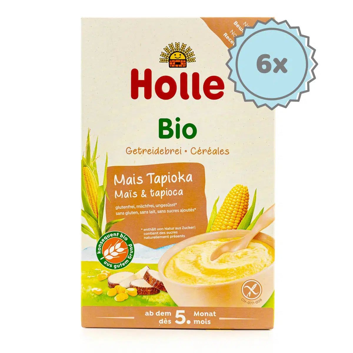 Holle Organic Corn and Tapioca Porridge (5+ Months) - 250g