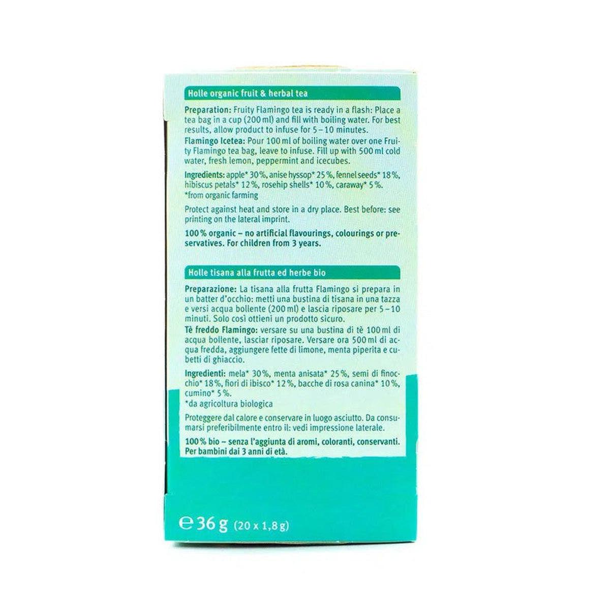 Holle Organic Fruity Flamingo Tea (20 tea bags) - from 3rd year