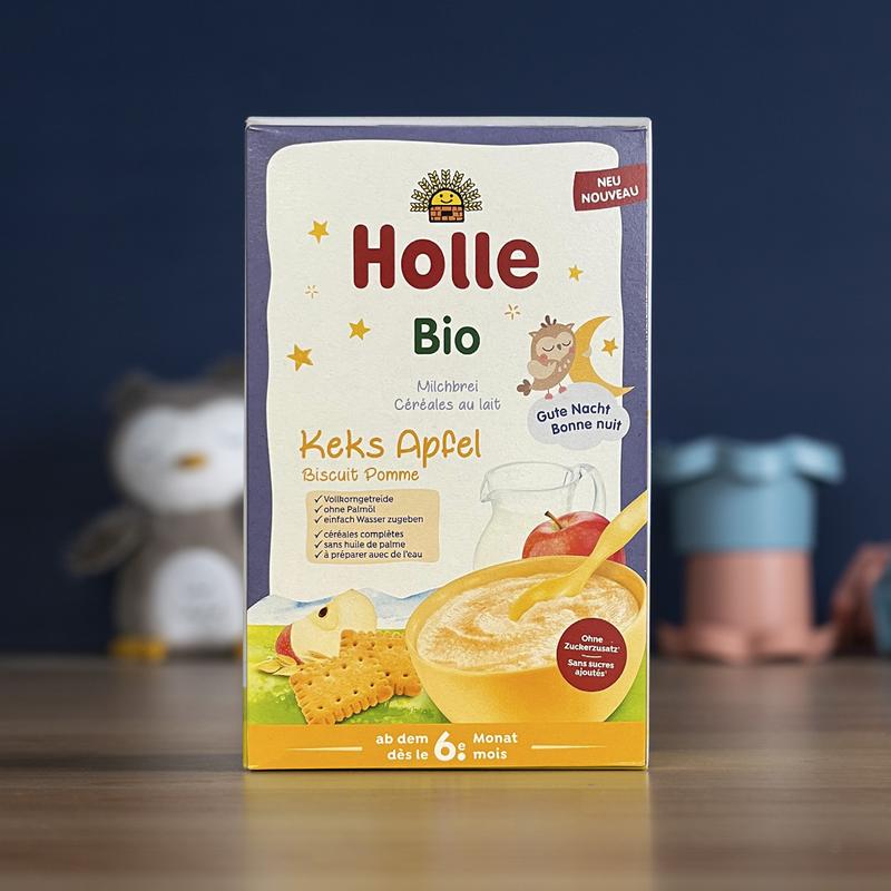 Holle Organic Milk Cereal Biscuits with Apple (6+ Months) - 250g