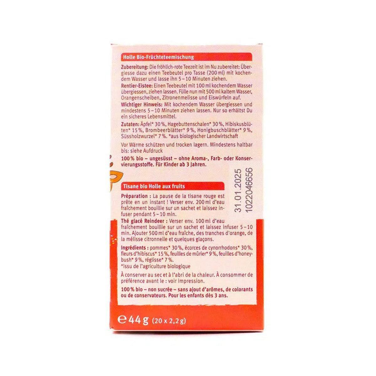 Holle Organic Rosy Reindeer Tea (20 tea bags) - from 3rd year