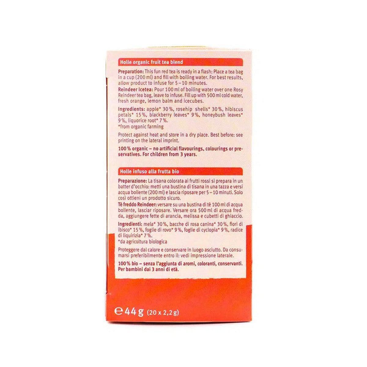 Holle Organic Rosy Reindeer Tea (20 tea bags) - from 3rd year