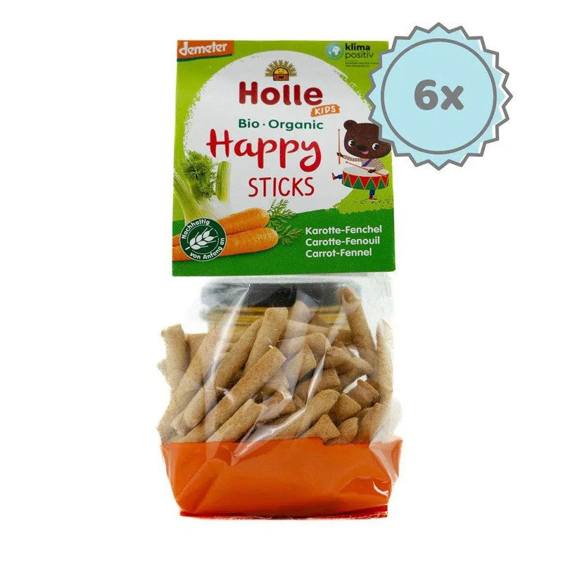 Holle Snack - Carrot-Fennel Sticks (3+ Years), 100g - 6 Packs