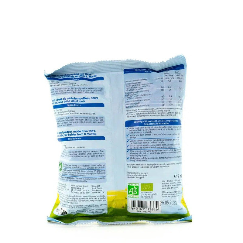 Holle Snack - Millet Crunchy Baby Puffs (8+ Months), 25g - 6 Packs