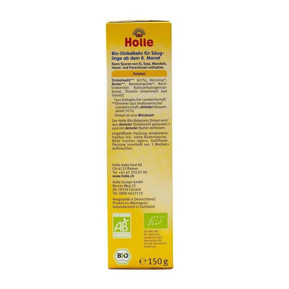Holle Snack - Spelt Biscuits (8+ Months), 150g - 3 Packs