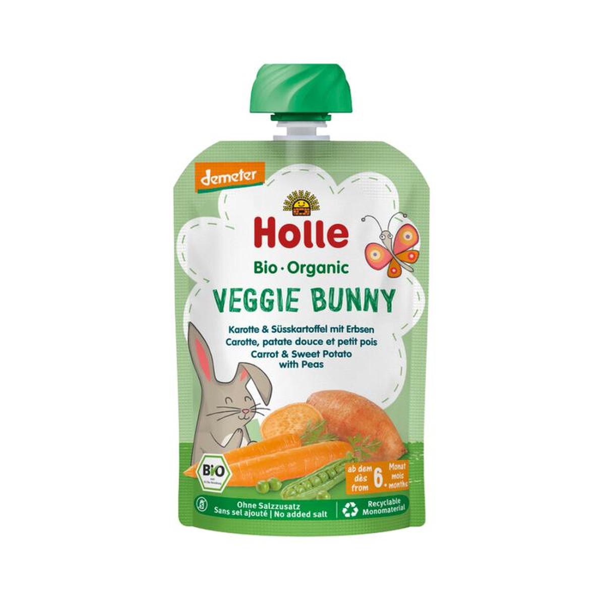 Veggie Bunny - Carrot & Sweet Potato with Peas (100g), from 6 months