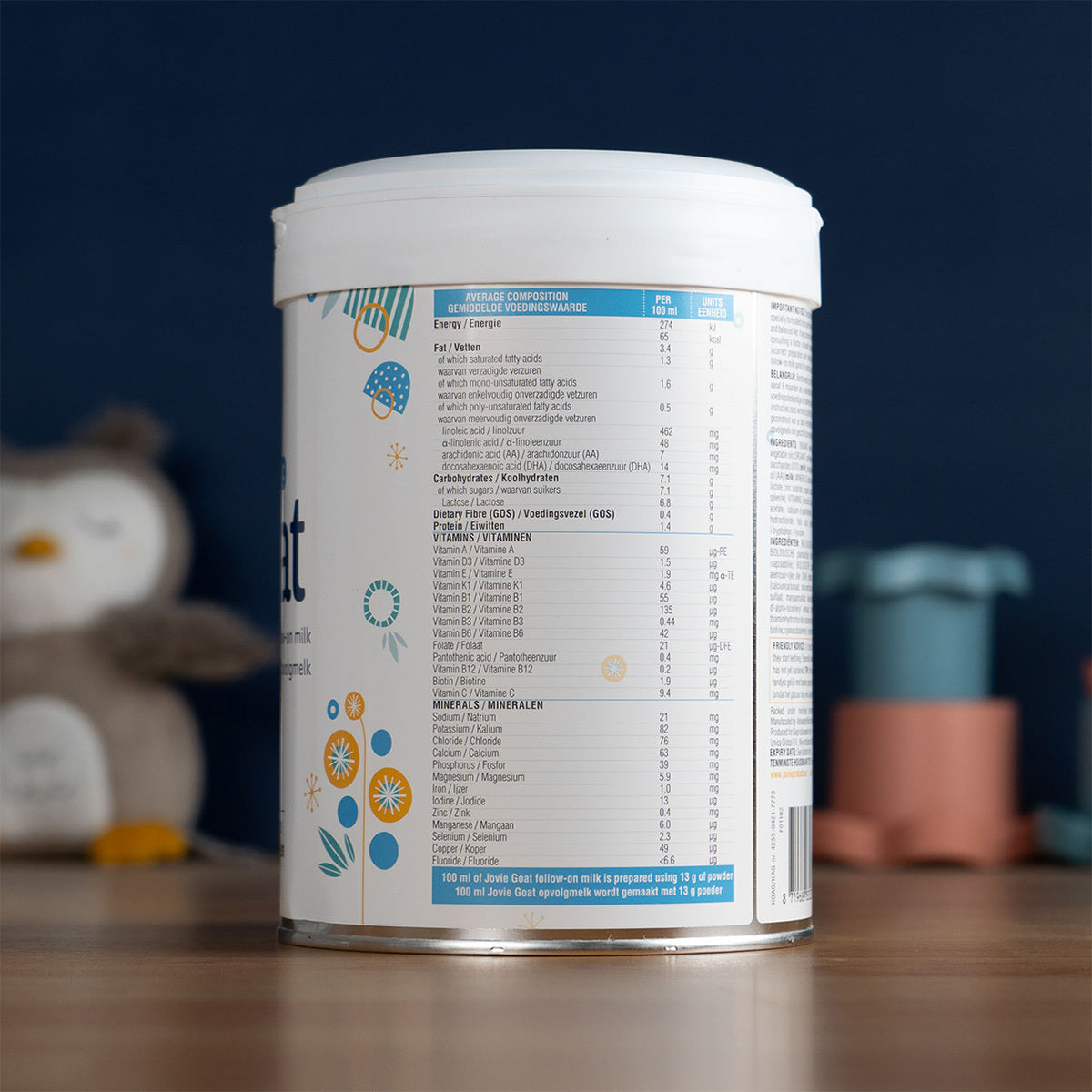 Jovie Stage 2 (6-12 Months) Organic Goat Milk Formula (800g)