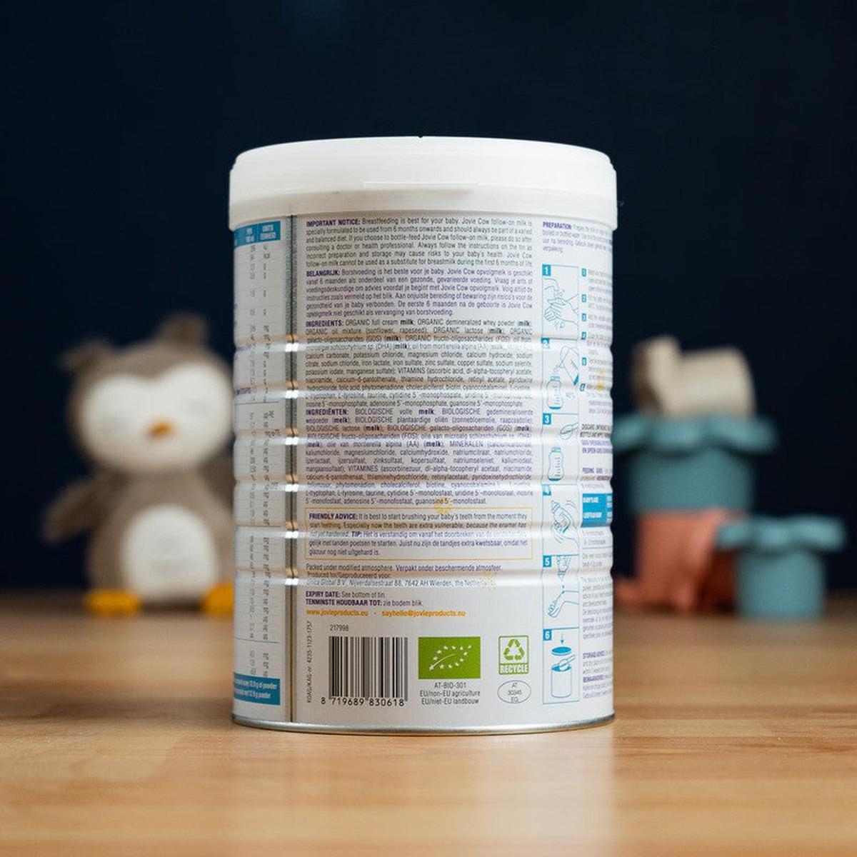 Jovie Stage 2 (6+ Months) Organic Cow Milk Formula (800g)