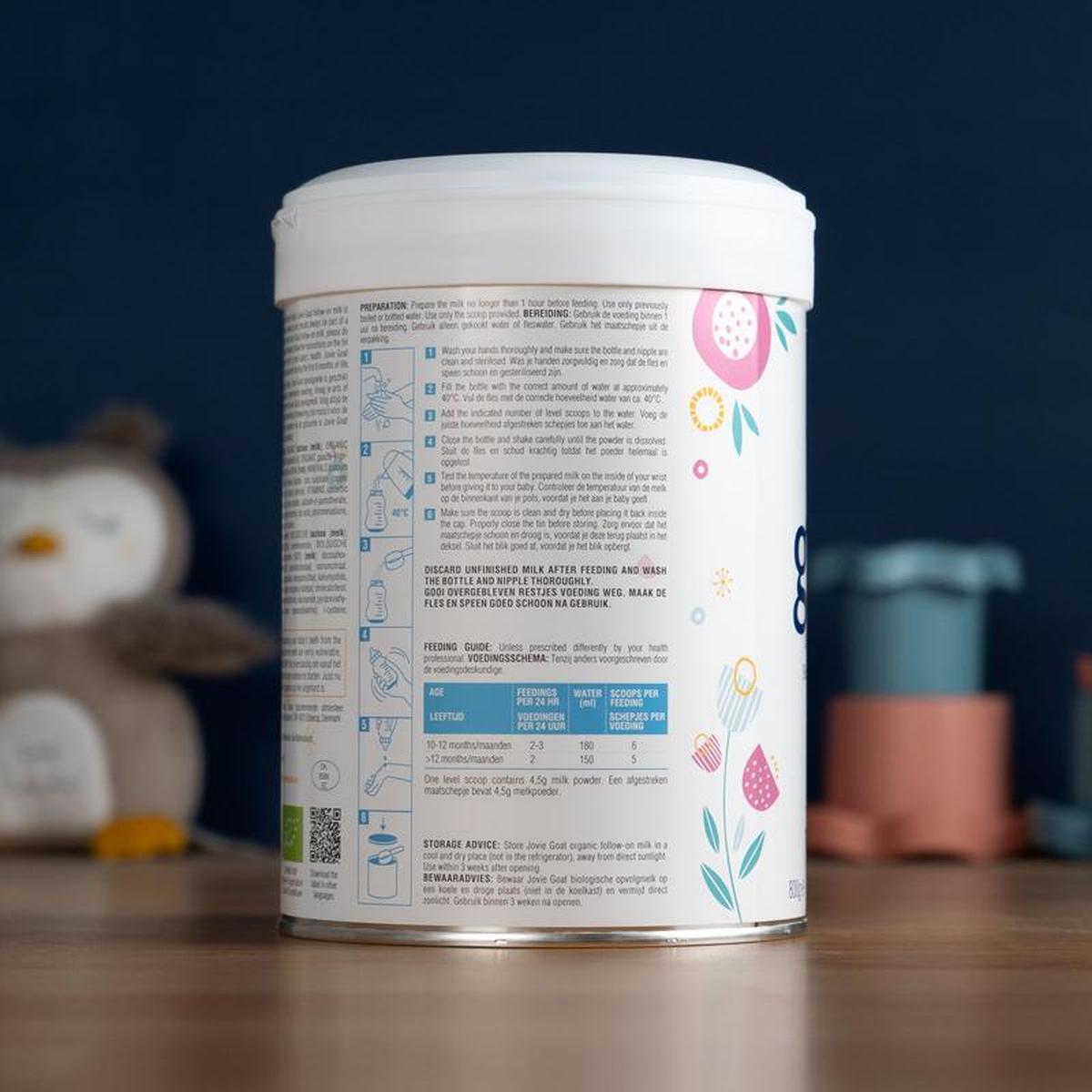 Jovie Stage 3 (10+ Months) Organic Goat Milk Formula (800g)