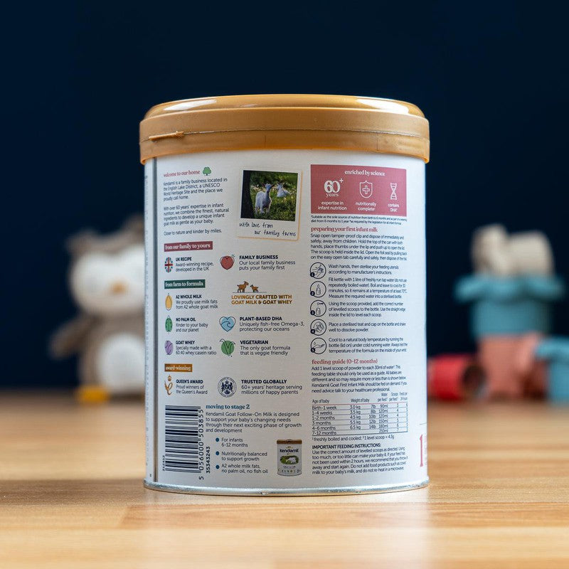 Kendamil Goat Milk Infant Formula - Stage 1 (0-6 Months) (800g)