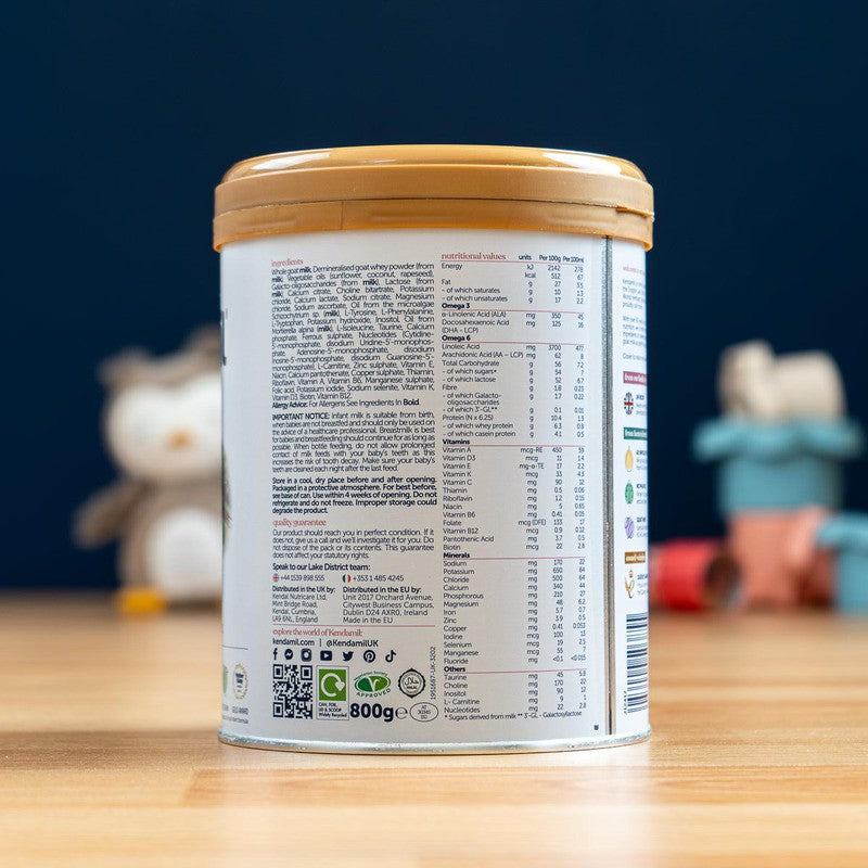 Kendamil Goat Milk Infant Formula - Stage 1 (0-6 Months) (800g)