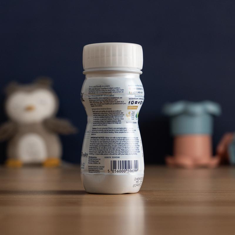 Kendamil Ready to Feed Stage 2 (6+ Months) Follow-on Milk Formula (250ml) - 90 Bottles