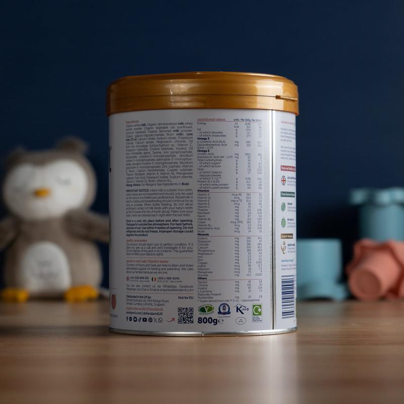 Kendamil Stage 1 (0-6 Months) Organic First Infant Milk Formula (800g)