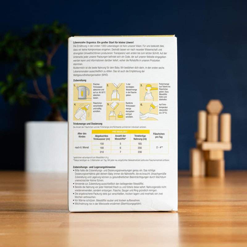 Löwenzahn Organics Goat Stage 2 (6-12 Months) Follow-On Formula (500g)