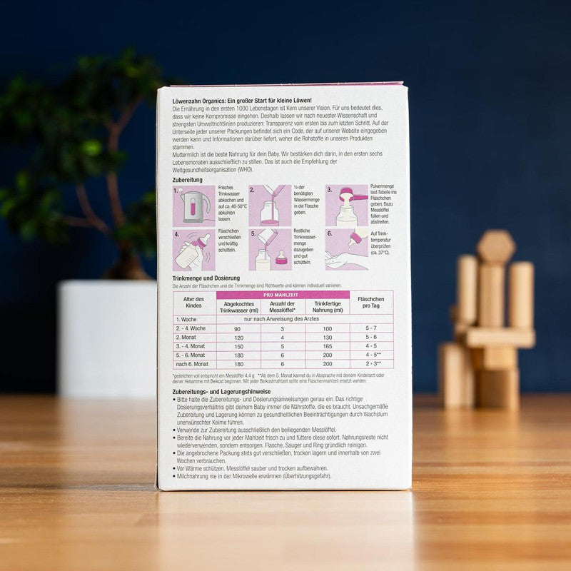 Löwenzahn Organics Goat Stage Pre (0-6 Months) Infant Formula (500g)