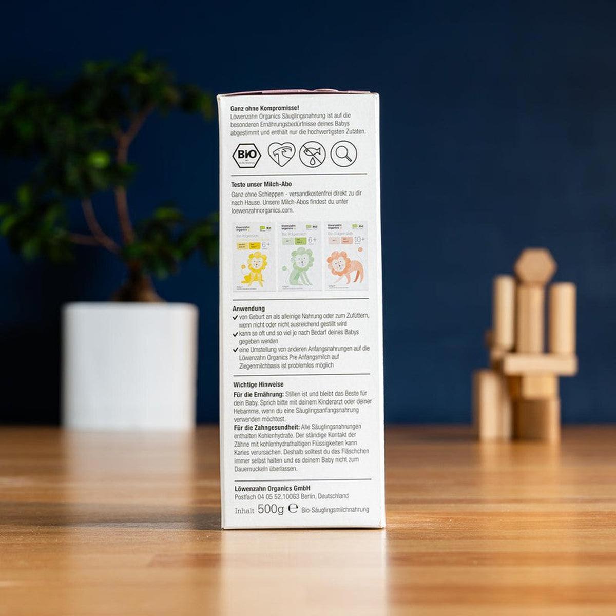 Löwenzahn Organics Goat Stage Pre (0-6 Months) Infant Formula (500g)