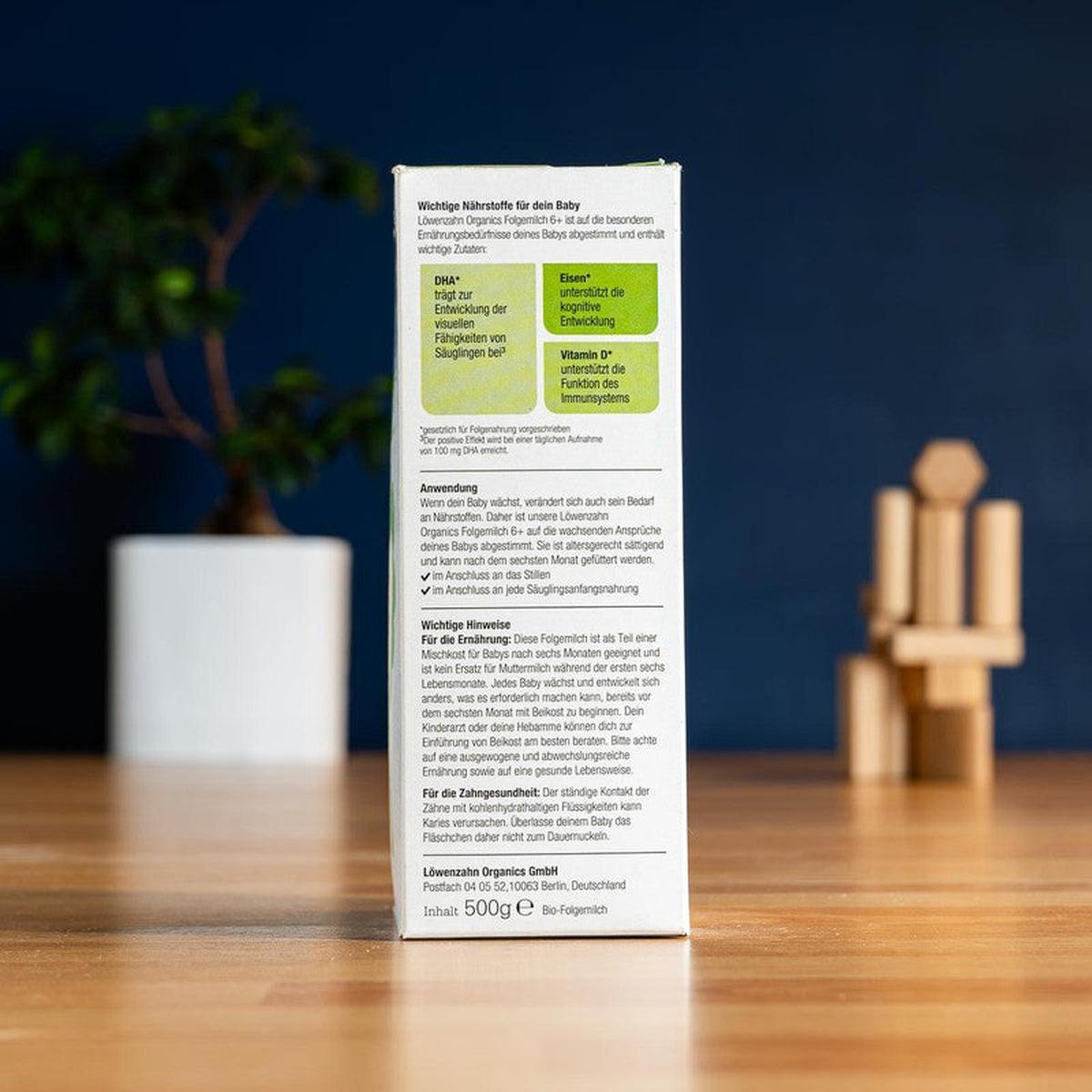 Löwenzahn Organics Stage 2 (6-12 Months) Baby Formula (500g)