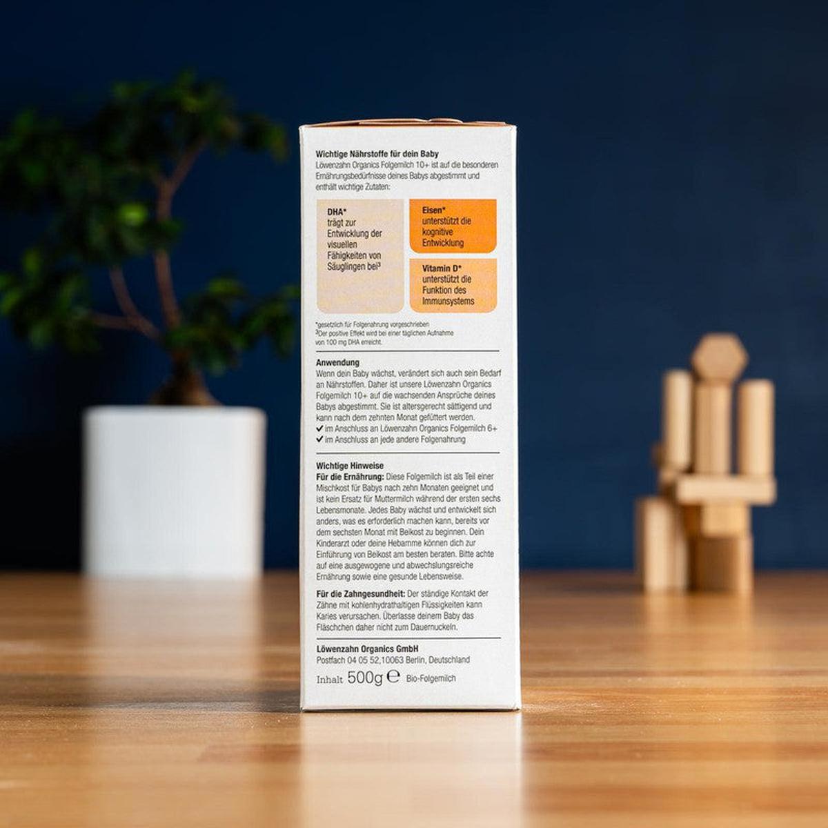 Löwenzahn Organics Stage 3 (10+ Months) Baby Formula (500g)