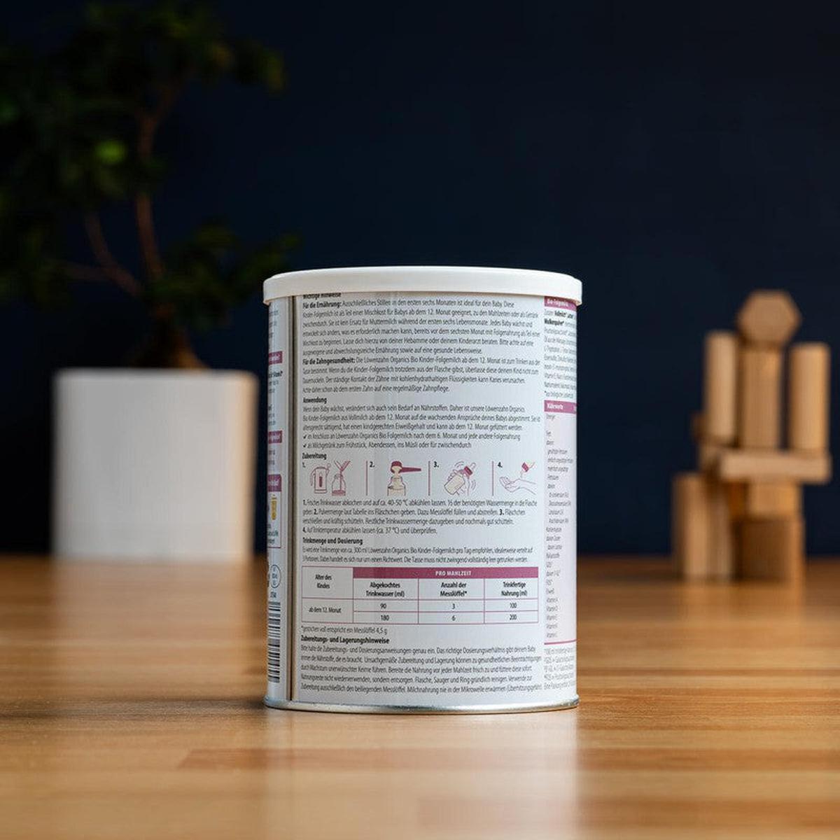 Löwenzahn Whole Cow's Milk Stage 3 (12+ Months) Toddler Follow-On Formula (400g)