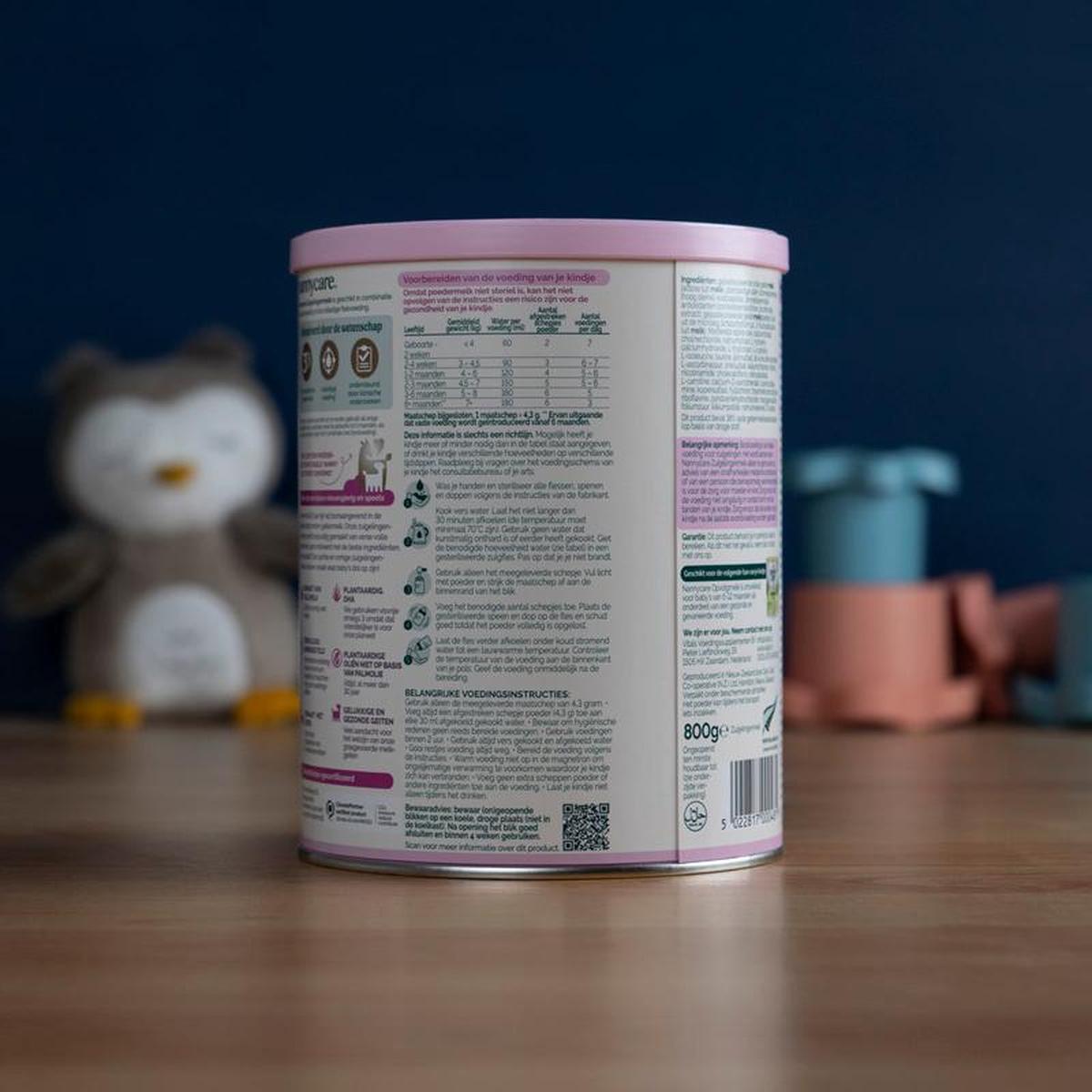 Nannycare Stage 1 (0-6 Months) Goat Milk Formula (800g)