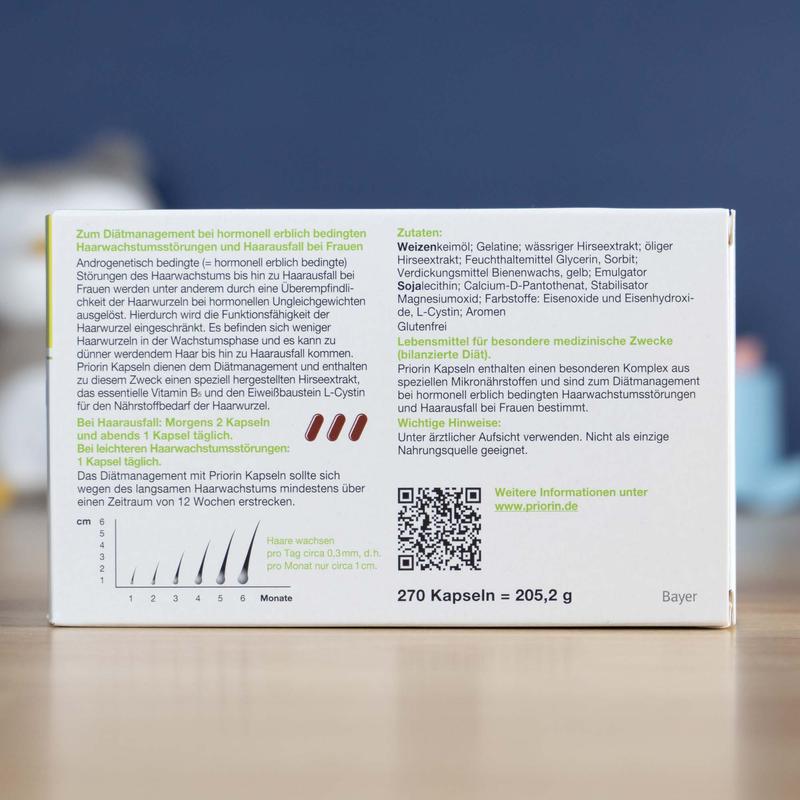 Priorin Hair Loss Capsules - 270 capsules