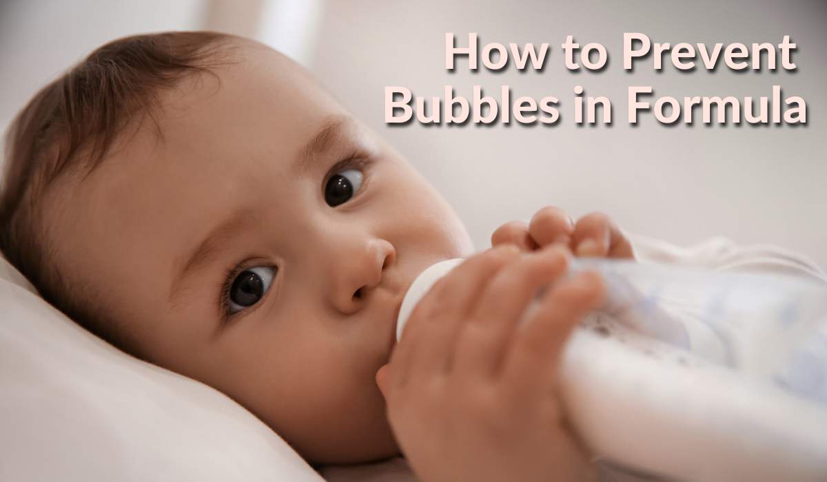 how to prevent bubbles in formula after shaking