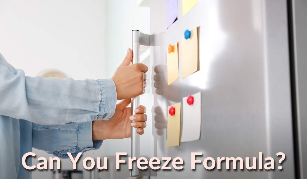 can you freeze formula