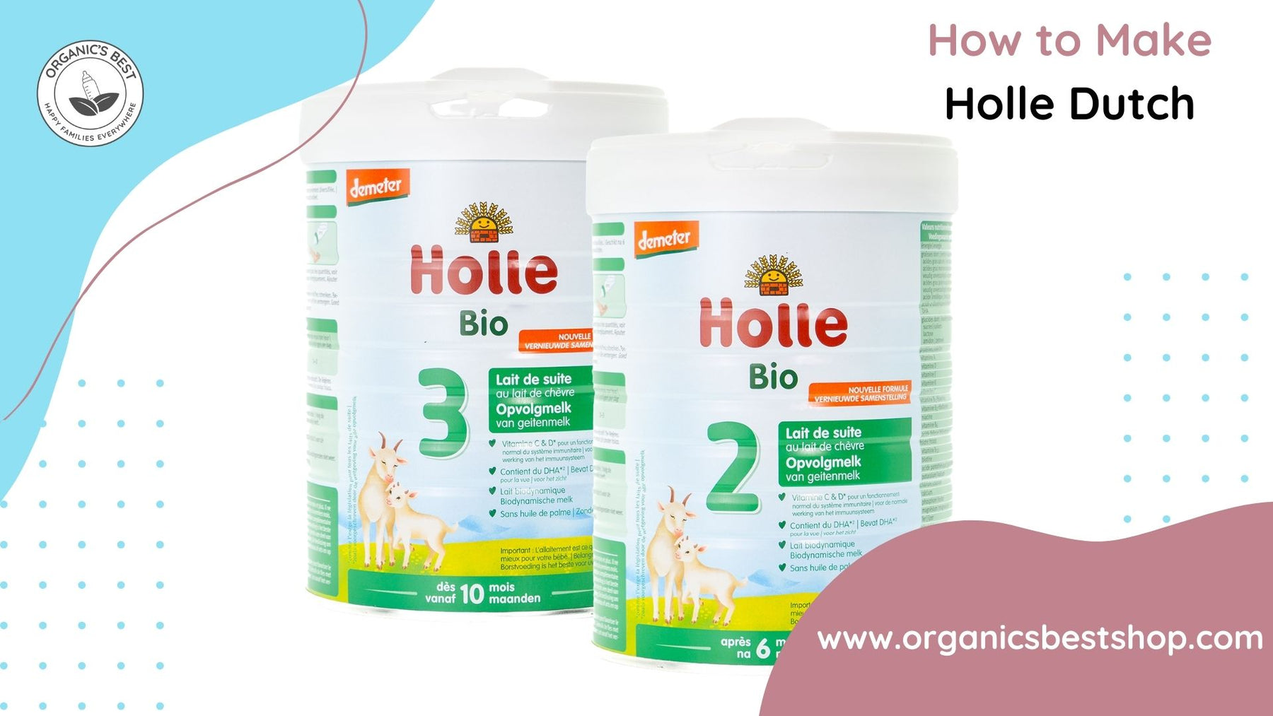 Holle Goat Dutch Milk Stage 1 | Organic Infant Formula