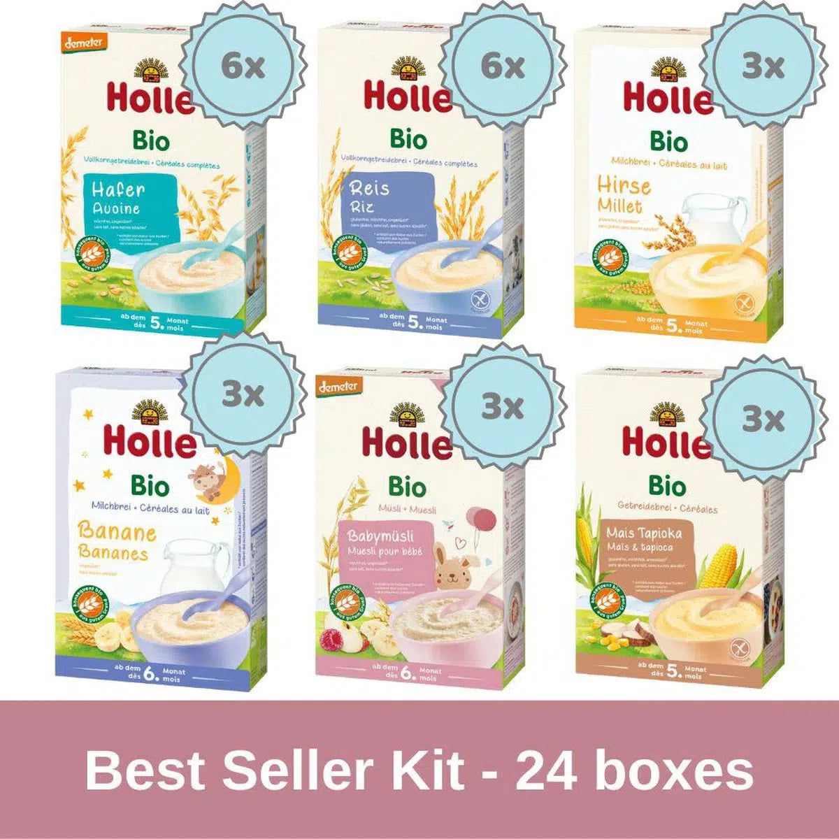 Best Seller Cereals Kit – From 5 months - 24 Boxes