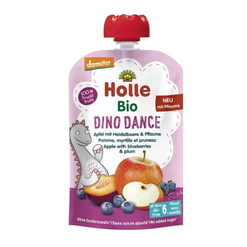 🎁 Dino Dance - Apple with Blueberries &amp; Plum (100g), from 6 months (100% off)