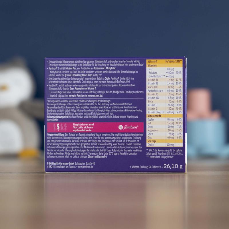 Femibion 1 Early Pregnancy Vitamins - 28 Tablets